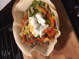 Tortilla Skillet Wrap, a lunch idea